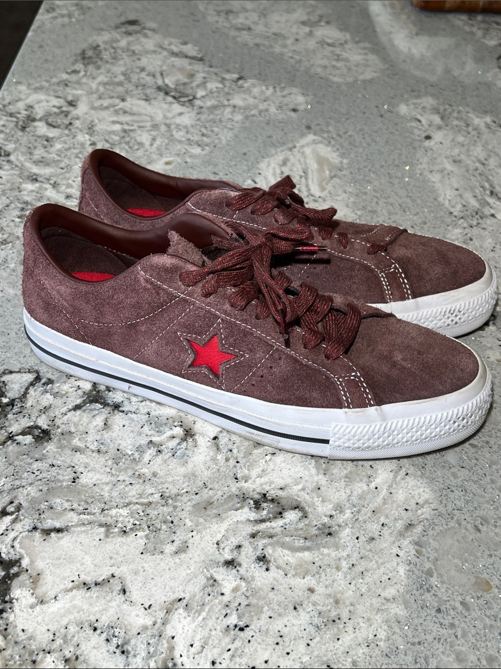 Converse One Star Pro Cons Low Suede Earth Brown Red A05323C Men’s 8.5 / W 10.5